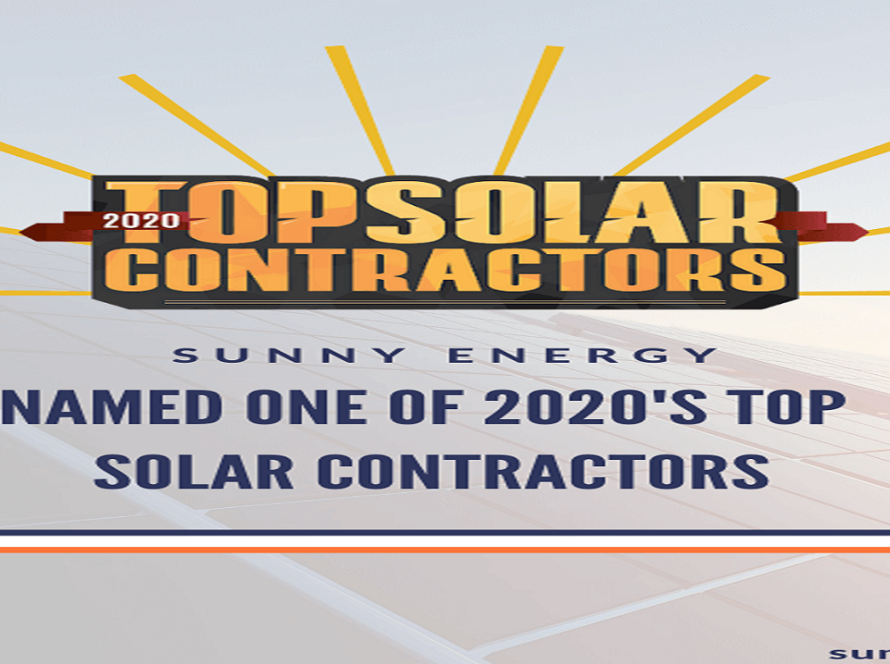 Sunny Energy Featured on 2020 Top Solar Contractors List