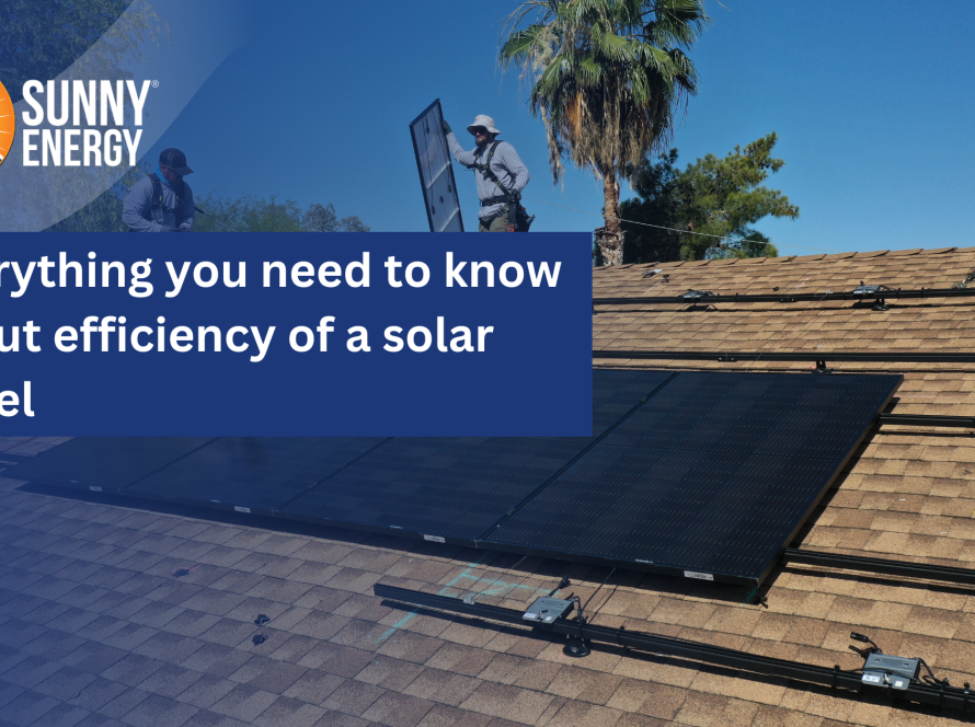 efficiency of a solar panel